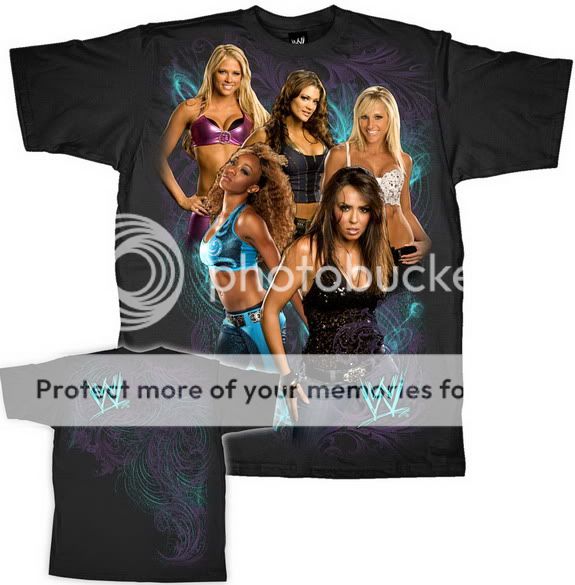 Hot DIVAS Kelly Kelly EVE Layla Alisha Fox WWE T shirt  
