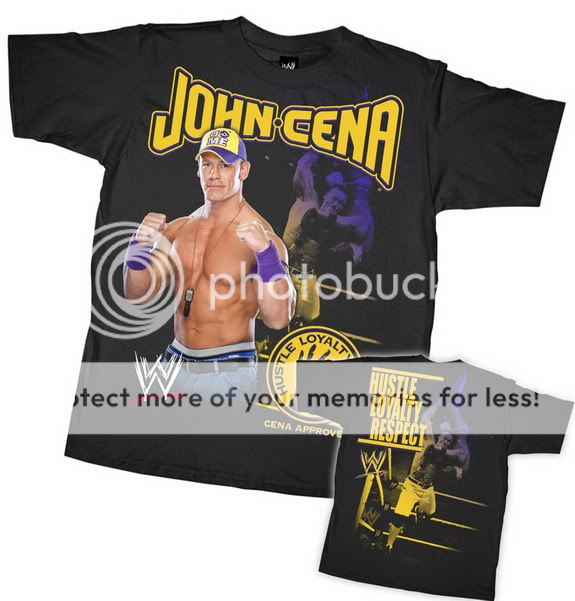 JOHN CENA Body Slam WWE Authentic T shirt New  
