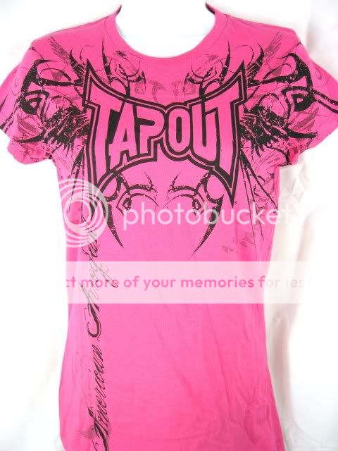 TAPOUT Pink Darkside Womens T shirt New  