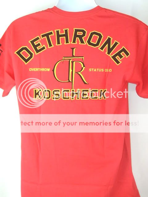 JOSH KOSCHECK Dethrone Royalty Red T shirt NEW UFC  