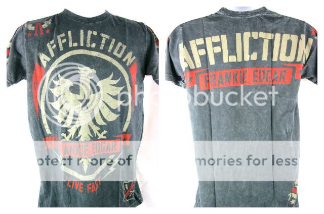 Frankie Edgar Black Affliction Premium T Shirt New