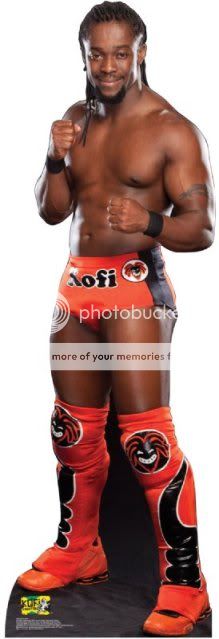 Kofi Kingston Red WWE LIFESIZE Standup Cardboard Cutout  