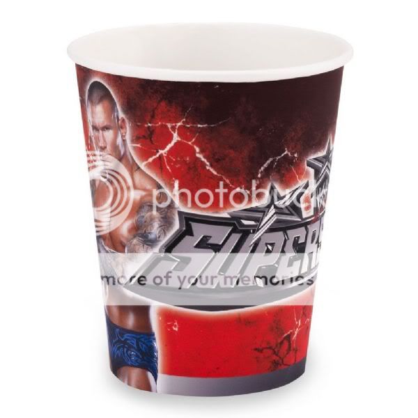 WWE Logo Superstars John Cena Randy Orton 9oz party cups set of 8 Free 