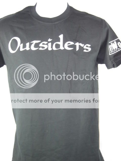 Outsiders nWo New World Order White Logo WCW T shirt  