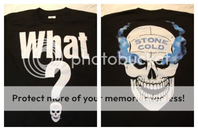 Stone Cold Steve Austin WHAT? Smoking Skull T shirt New  