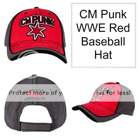 CM Punk Red Best in the World WWE Baseball Cap Hat New  