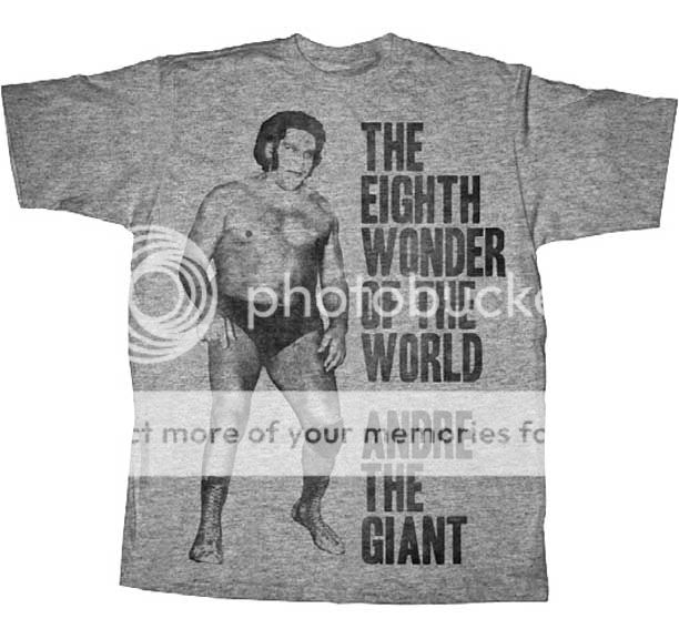 Andre The Giant 8th Wonder of World WWE Legends T Shirt
