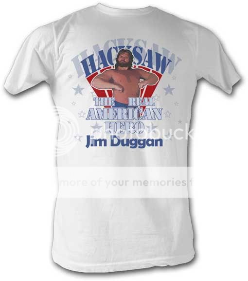 Hacksaw Jim Duggan Hero White T Shirt New
