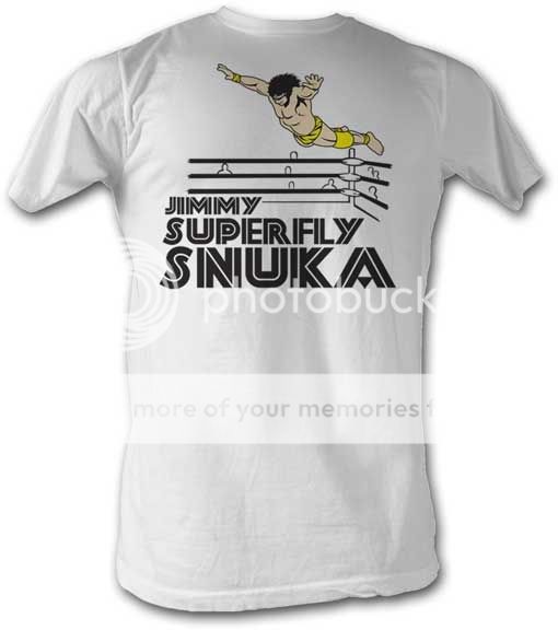 Superfly Jimmy Snuka Superflying White T shirt New  