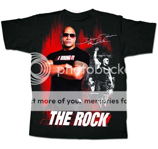 The ROCK I Bring It Unleashed WWE Authentic T shirt  