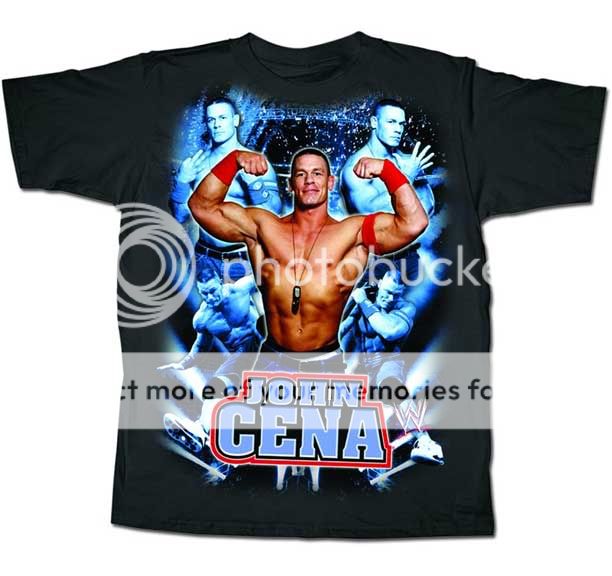 John Cena Showtime WWE Authentic Black T Shirt New