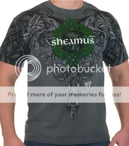 Sheamus Celtic Gray T shirt WWE Authentic NEW