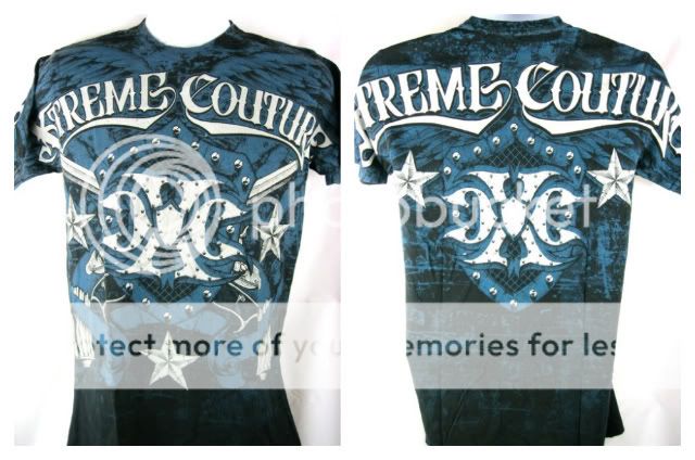 XTREME COUTURE Valor Black Premium T shirt New  