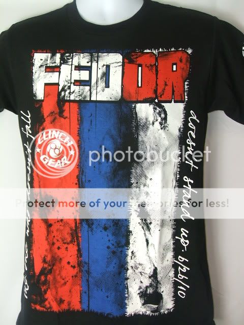 Fedor Emelianenko Clinch Gear HGP Black T Shirt New