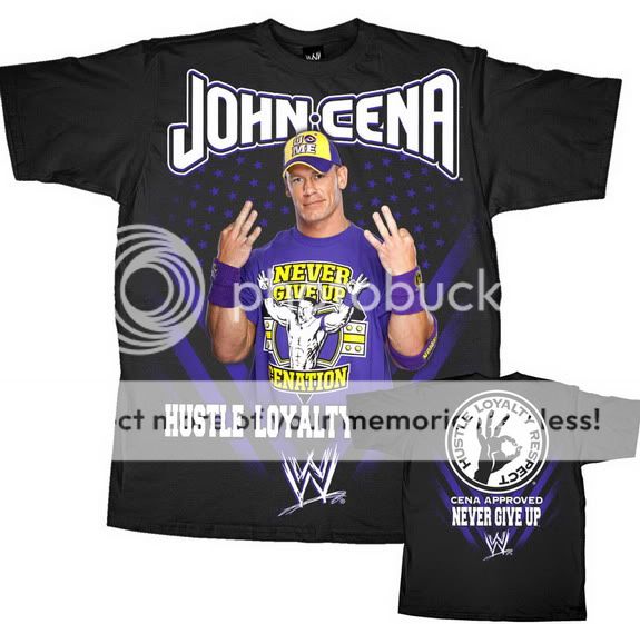 John Cena Grand Hustle WWE Authentic T Shirt New