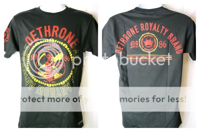 Dethrone Royalty Anyway Anywhere Anyhow Black T shirt New