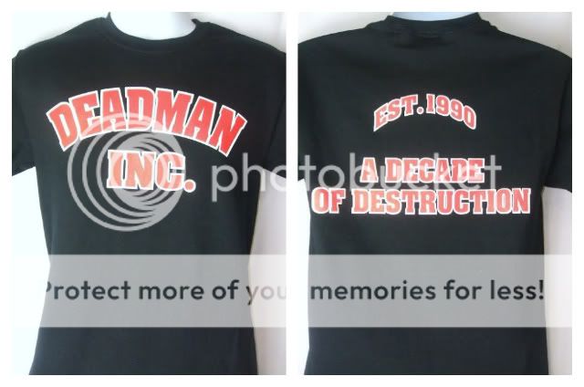 UNDERTAKER Deadman Inc Decade of Destruction T shirt New  