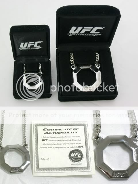 UFC Octagon Stainless Steel Pendant Mens or Womens New