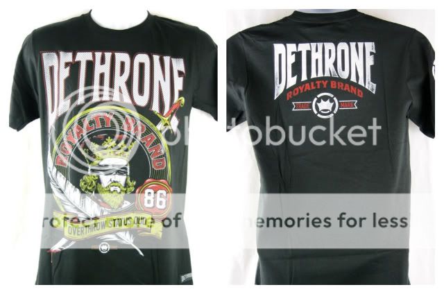 Dethrone Royalty Blind Folded Authentic Black T shirt New