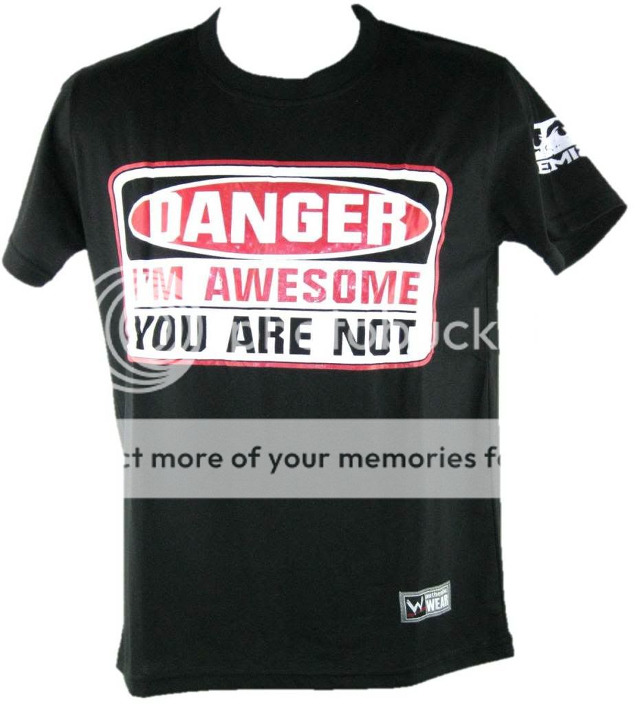 The Miz Danger IM Awesome You Are not WWE Black T Shirt