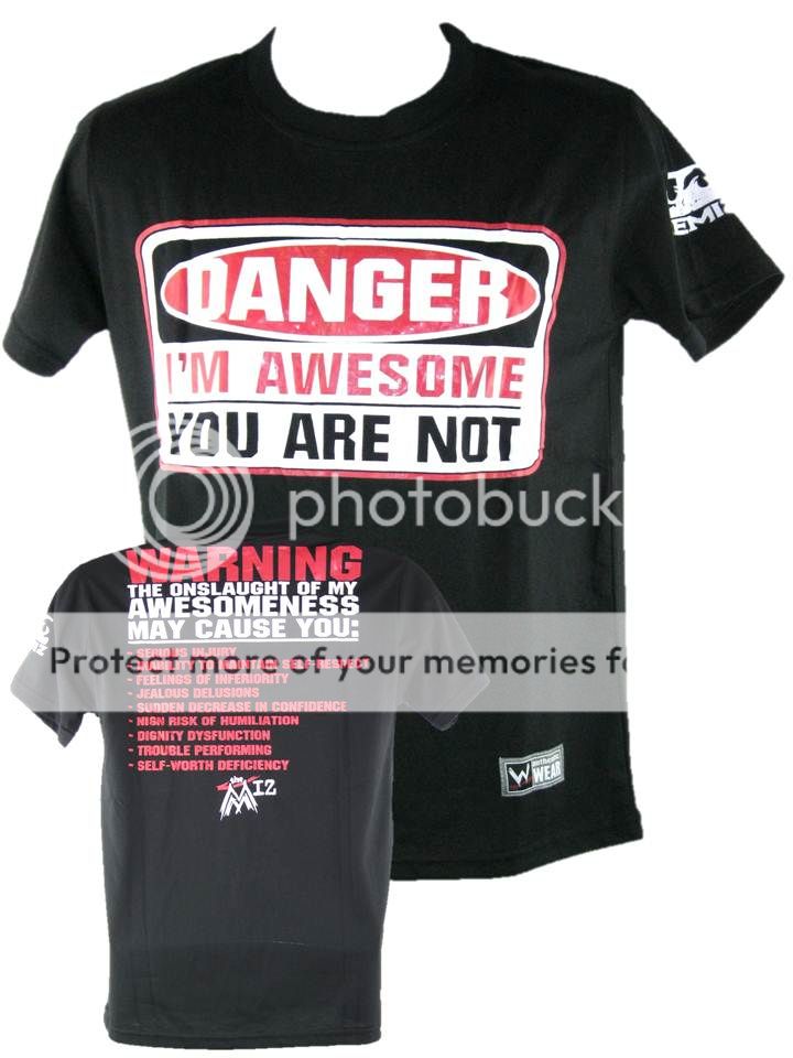 The Miz Danger IM Awesome You Are not WWE Black T Shirt