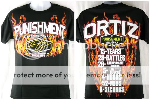 Tito Ortiz Punishment Athletics UFC 148 Retirement Walkout T shirt New