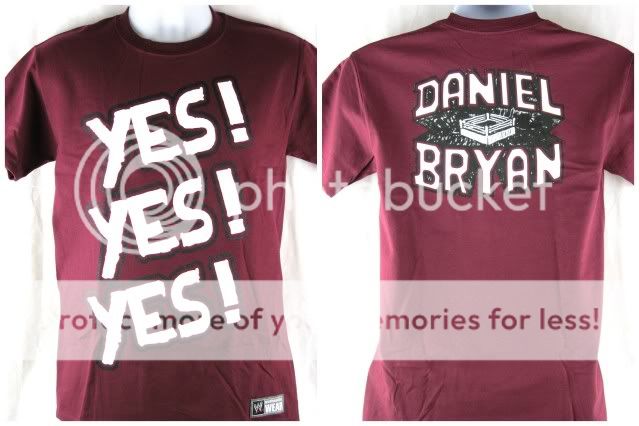 Daniel Bryan Yes Yes Yes WWE Authentic Red T Shirt New