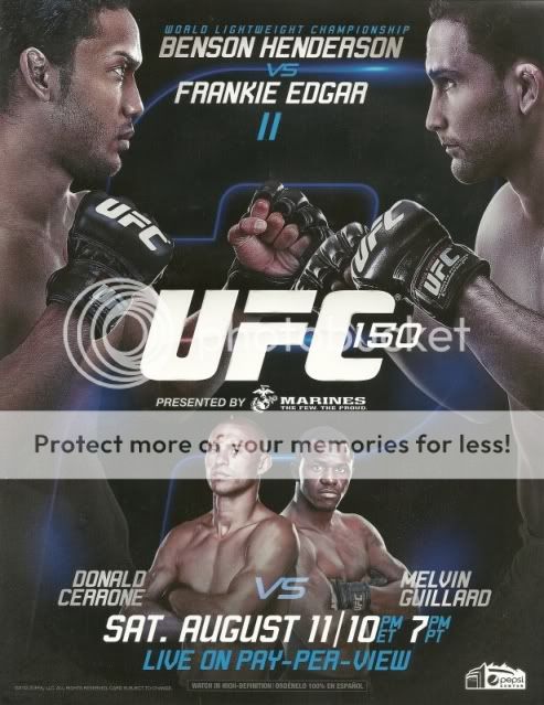 UFC 150 Frankie Edgar vs Benson Henderson Poster Cerrone vs Guillard
