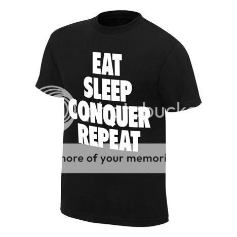 Brock Lesnar Eat Sleep Conquer Repeat Mens Black T-shirt 