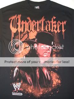 UNDERTAKER Red Gothic WWE T shirt  