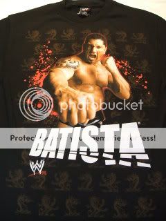 Classic Batista I Walk Alone WWE Wrestling T Shirt