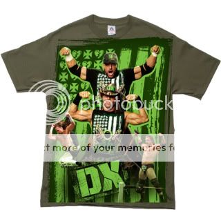 DX Photo D Generation X WWE Olive Drab Army T shirt  