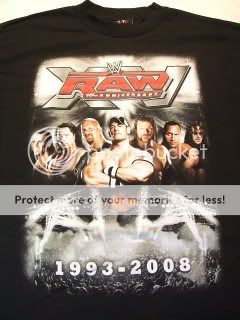 BEST of RAW 15th Anniversary T shirt Cena Austin WWE  