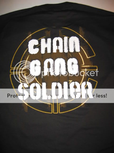 JOHN CENA Raw Chain Gang Soldier WWE T shirt New  