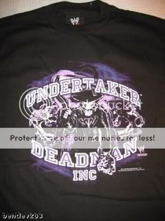 UNDERTAKER Deadman Inc Purple Hat WWE Wrestling T shirt  