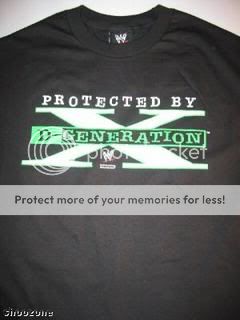 Classic Protected By D GENERATION X Logo T shirt WWE DX