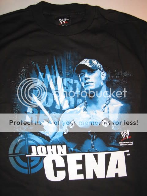 John Cena Blue Hustle WWE Wrestling T Shirt  