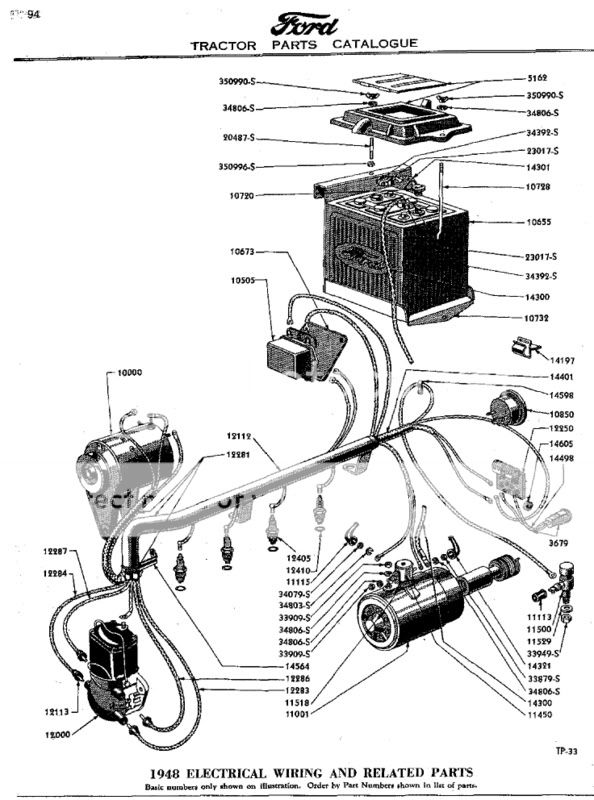 1950 Ford 8n side mount wiring diagram #9
