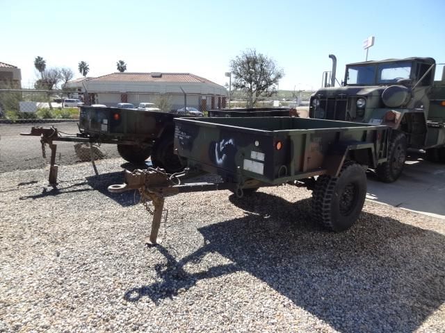 EX US Military 3 4 Ton M101A3 Utility Cargo Trailer 2 Wheel Camo Green HMMWV Rim