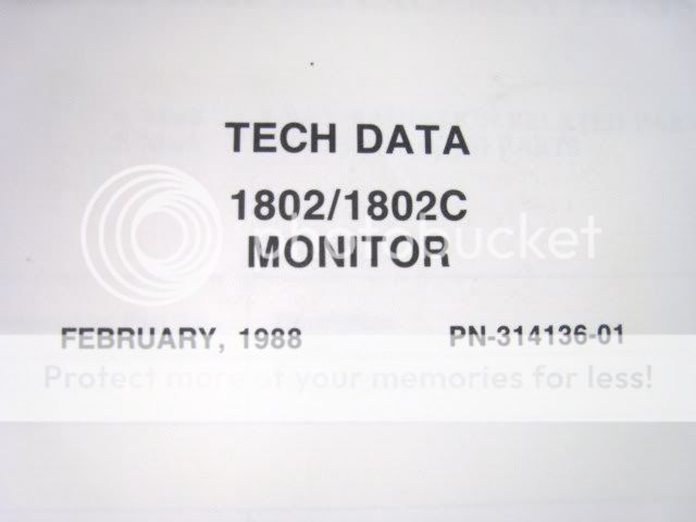 Commodore 1802 1802C Monitor TECH DATA MANUAL 1988  