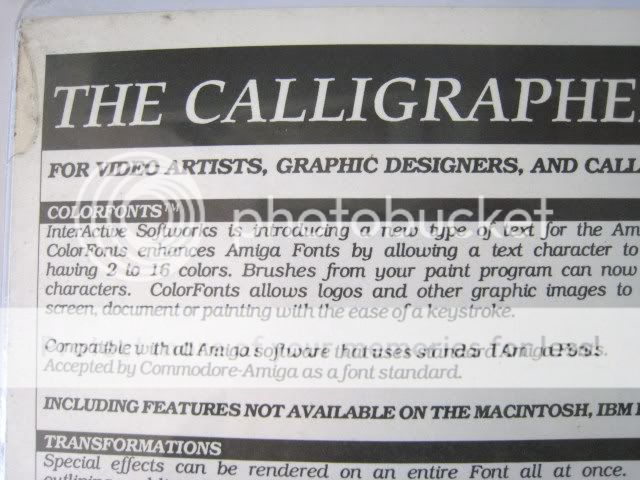 NEW AMIGA The Calligrapher Colorfonts Fonts design  