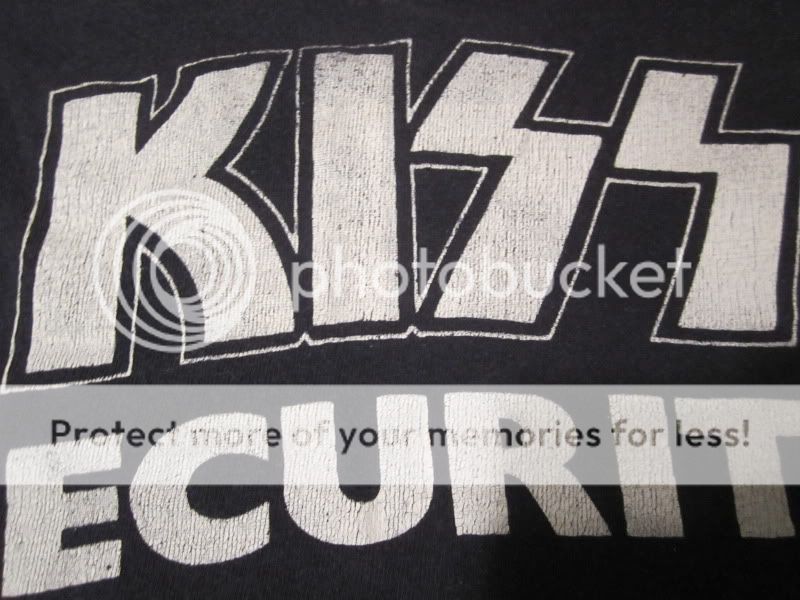 Vintage KISS Security Dynamic Tour shirt 1979 1970s 70s *VERY RARE 