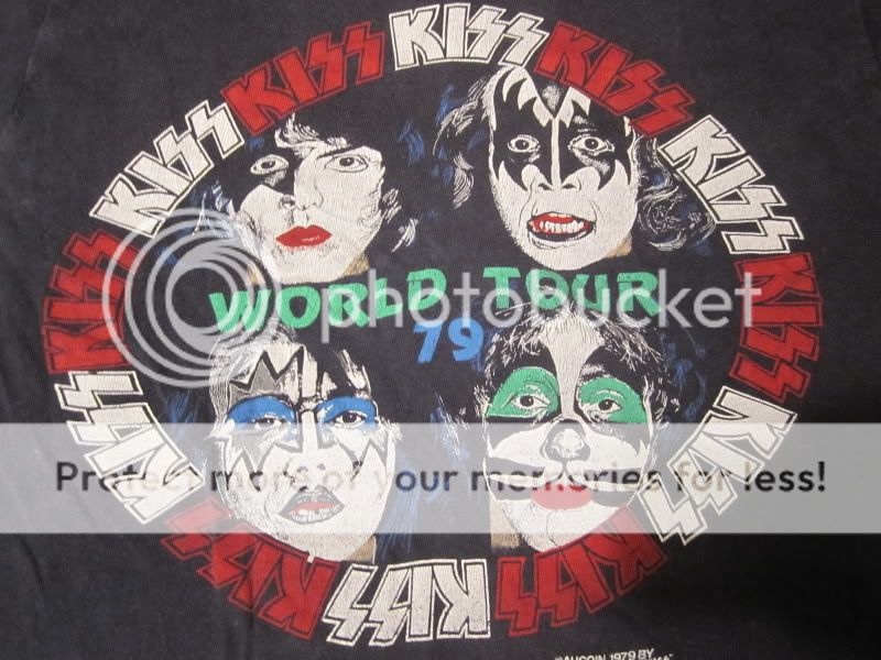 Vintage KISS Security Dynamic Tour shirt 1979 1970s 70s *VERY RARE 