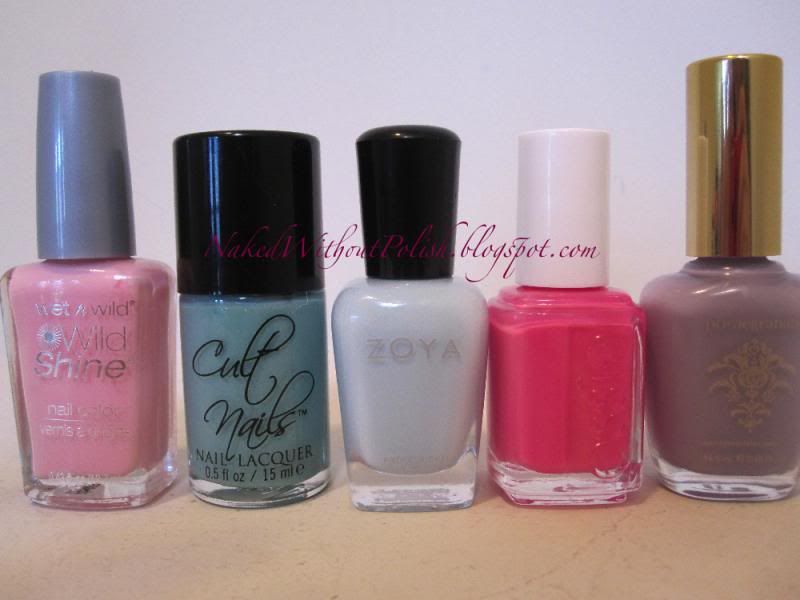 A Girl Obsessed (random trio) - Naked Without Polish