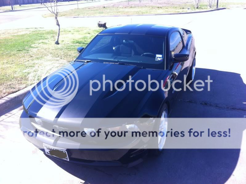 Just installed Black Matte Racing Stripes | Page 2 | S197 Mustang Forum ...