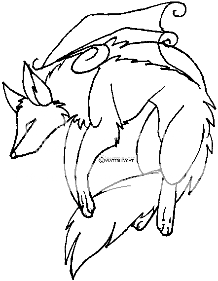 spirit wolf coloring pages
