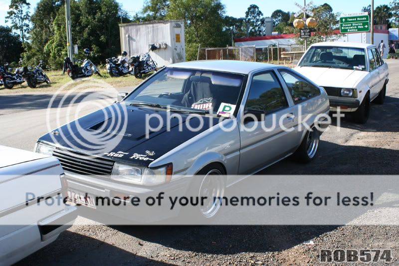 This Silver Ae86 featured a 7afe engine.