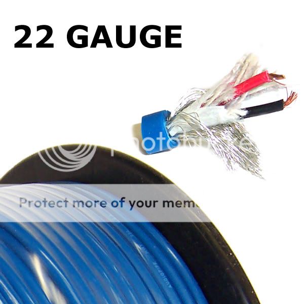   GAUGE BLUE   MICROPHONE MIC CABLE AUDIO WIRE CORD XLR BALANCED  